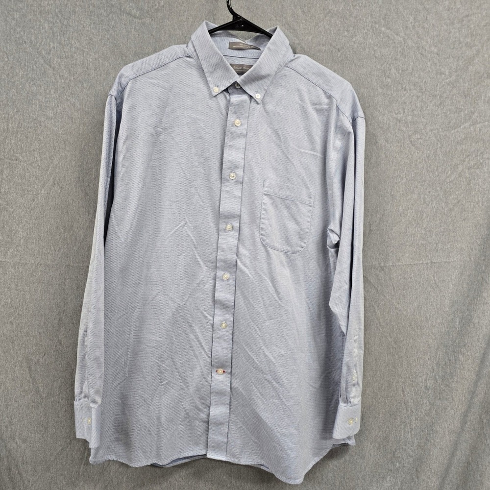 Cremieux Suprema Cotton Mens Red Slim Fit Button Down Long-Sleeve Shirt XL